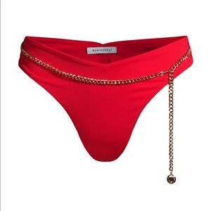 NWOT WEWOREWHAT Delilah Chain-Belted Bikini Bottom